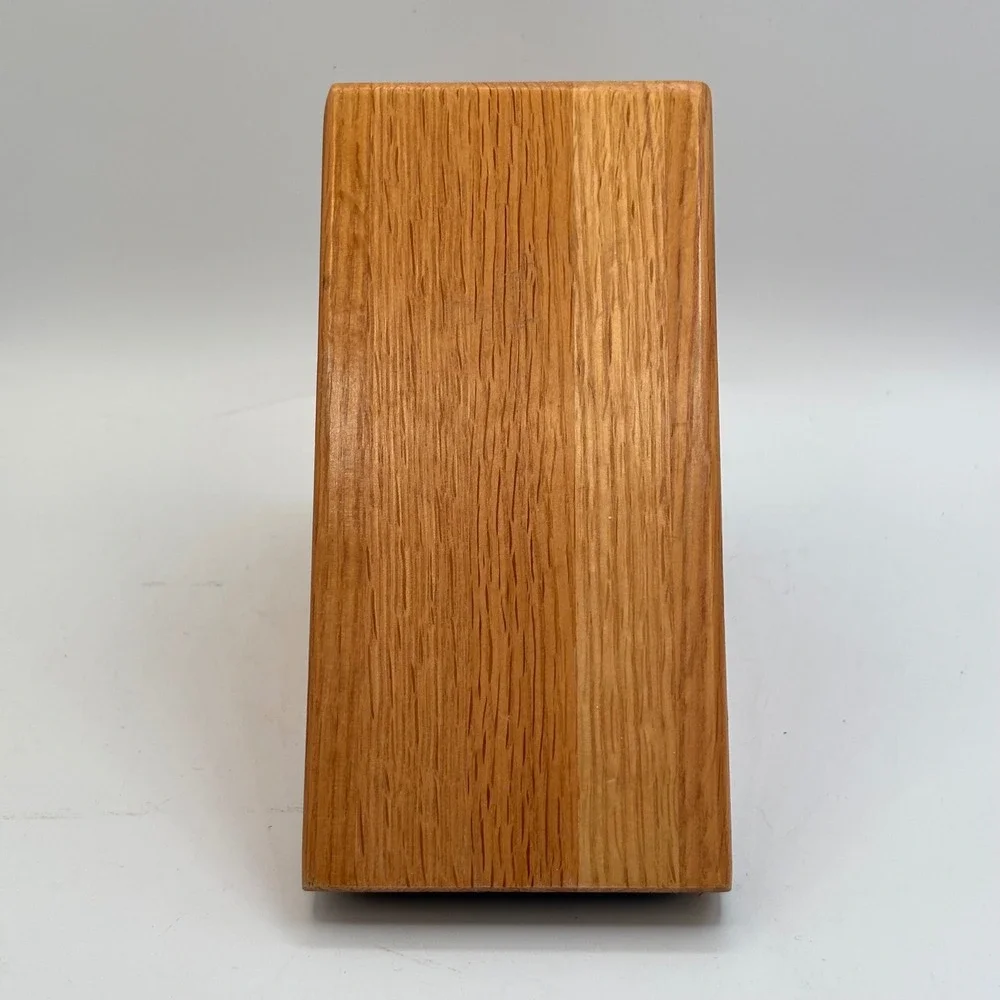 Cutco 5 Slot Oak Wood Knife Block Kitchen Shear Holder Honey Oak Made in USA‎